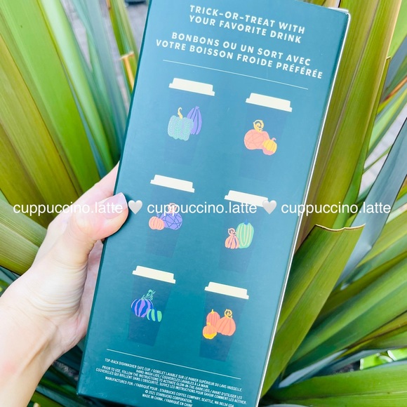 🦇NEW SET🧡Starbucks Halloween Fall Glow in the Dark Hot Cup Boxes - Picture 9 of 11